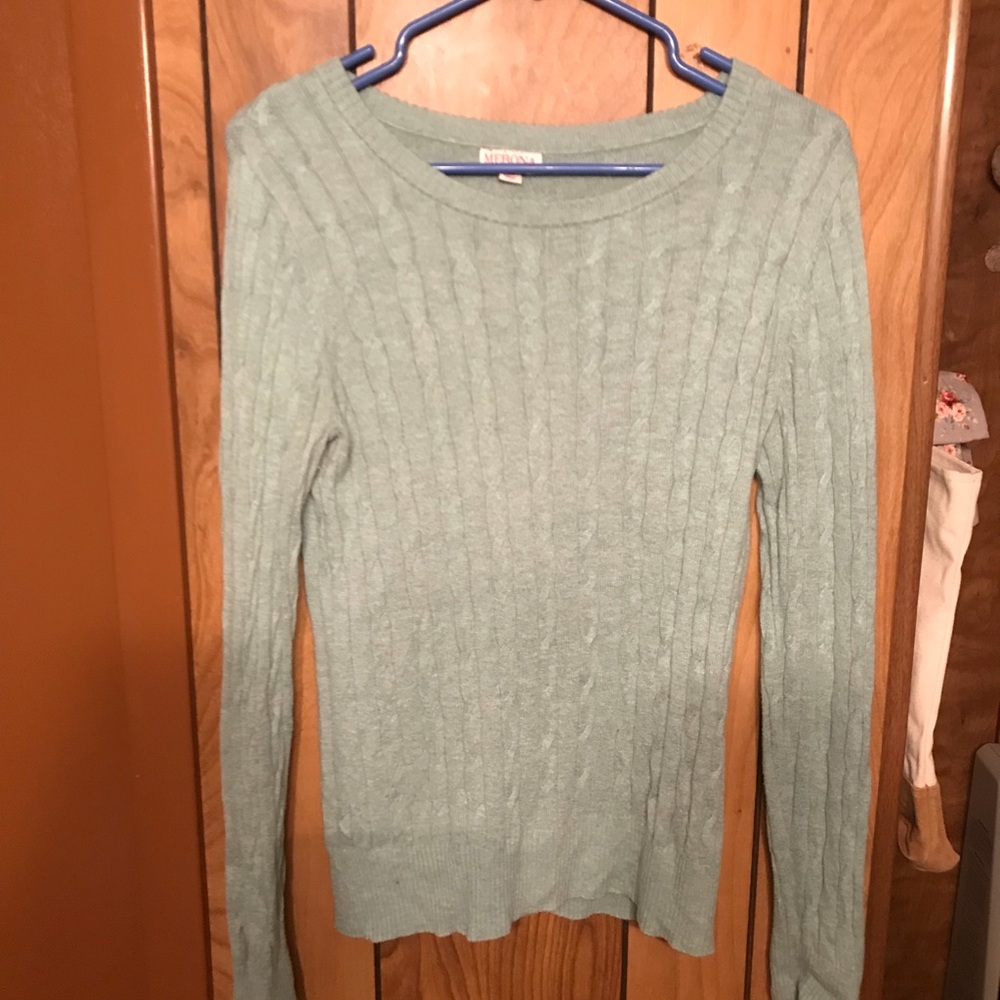 Cable knit sweater